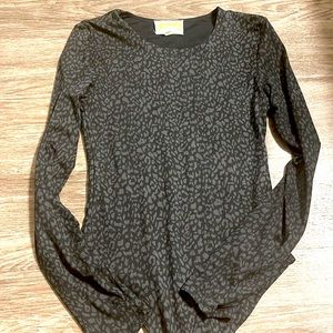 Black leopard bodysuit size medium